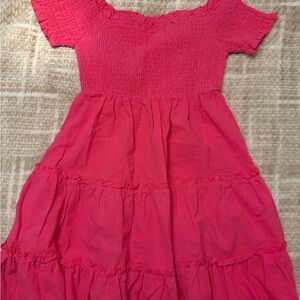 Pink Ruffled Kids Dress